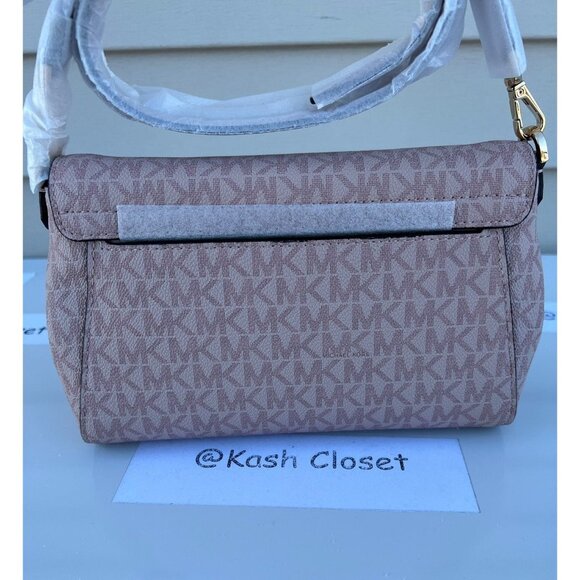 Michael Kors crossbody convertible clutch bag jet set medium purse MK pouchette - Picture 4 of 9